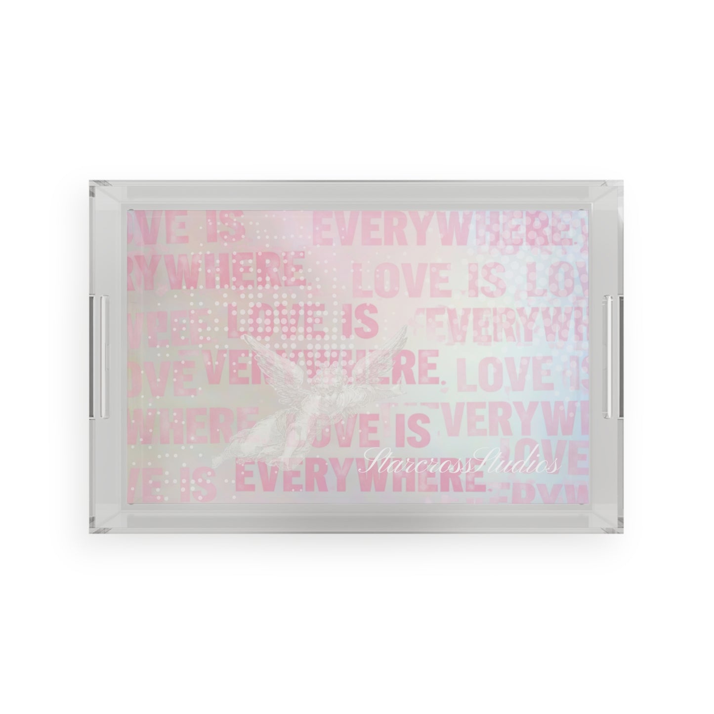'Love is Everywhere' Acrylic Tray