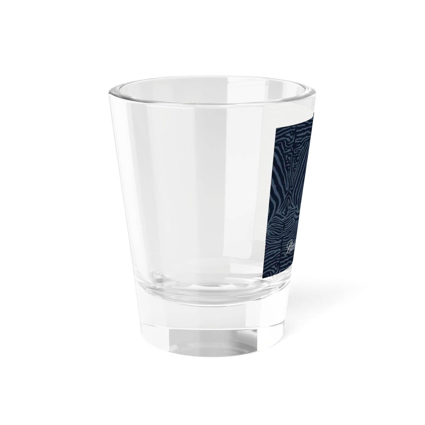 'Navy Zebra' Shot Glass