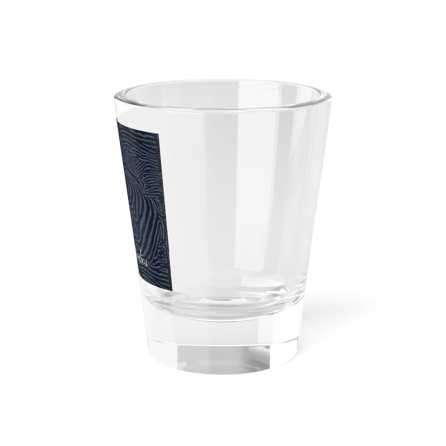 'Navy Zebra' Shot Glass
